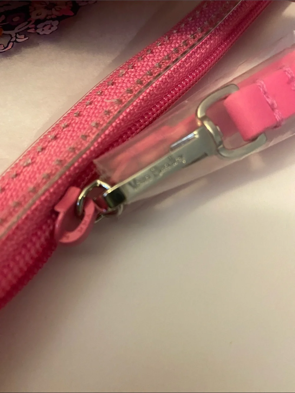 Vera Bradley Clear Floral Wristlet